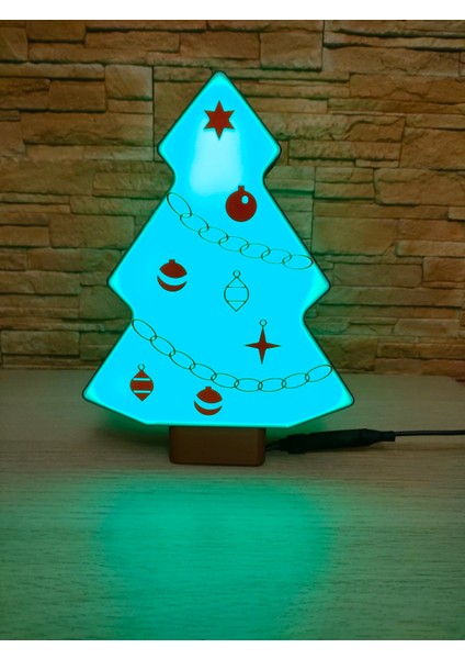 Rgb LED Işıklı Yılbaşı Ağacı Lambası fiyatları