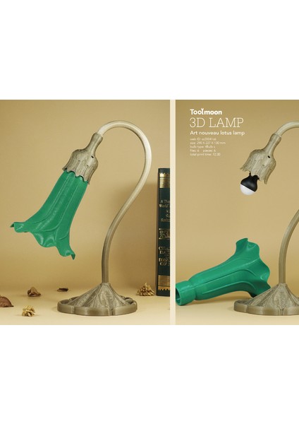 Art Nouveau Zambak Lambası