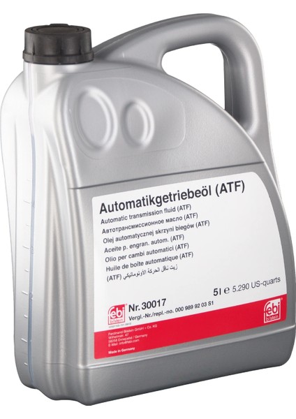 FBI30017 - Otomatik Şanzıman Yağı (Atf) - Febı