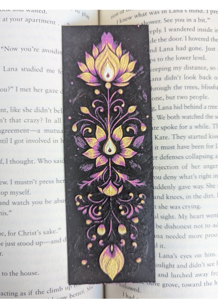 Rangoli Kitap Ayracı #4 (Lotus ve Lambalar) fiyatları