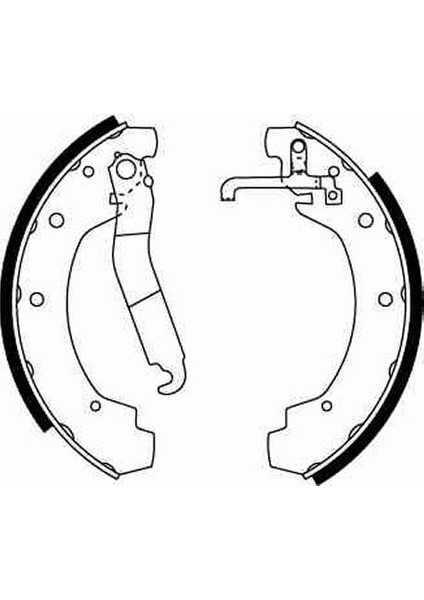 GS8151 - Pabuçlu Balata Kıtı Arka - Trw