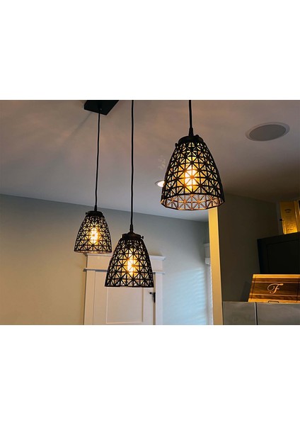 E26 Veya E27 Için Silindirik Kafes Abajurlar