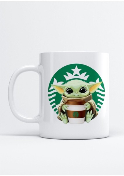 Baby Yoda Starbucks Baskılı Kupa Bardak