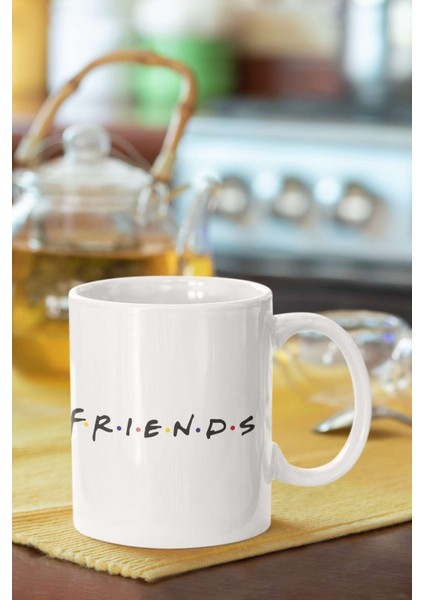 Friends Baskılı Porselen Kupa Bardak