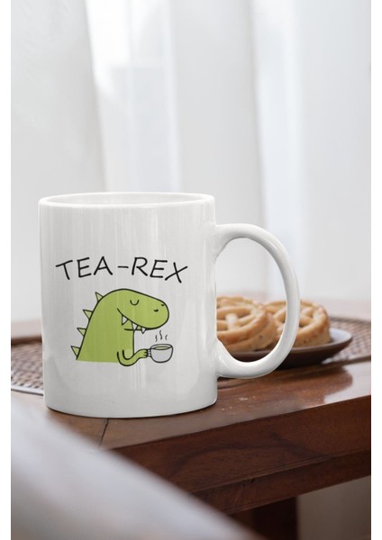 Tea-Rex Baskılı Porselen Kupa Bardak