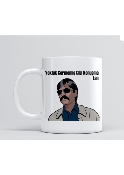 Baskılı Kupa Bardak Pala Yokluk Görmemiş Gibi Konuşma