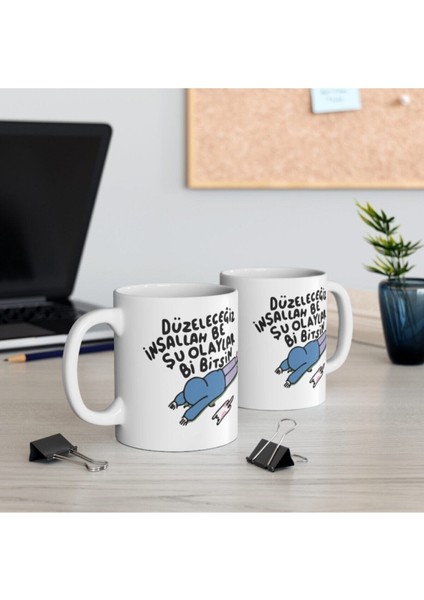 Düzelicez Inşallah Baskılı Kahve Kupası fırsatları