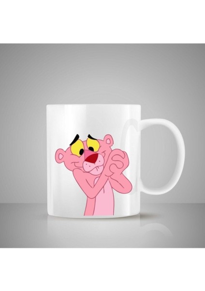 Pembe Panter Tasarımlı Kupa Hediyelik Eşya Hediyelik Kupa