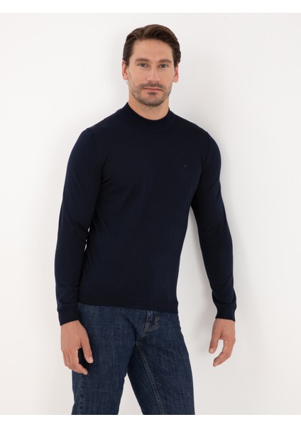 Erkek Lacivert Slim Fit Basic Kazak 50318891-VR033 modelleri