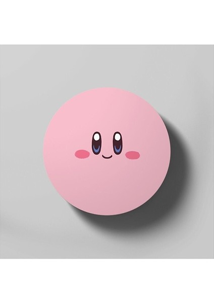 Kirby Face Nintendo Blushing Smile Bardak Altlığı