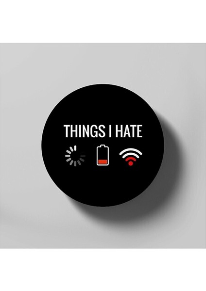 Things I Hate Programmer Gamer Fun Gift Idea Bardak Altlığı
