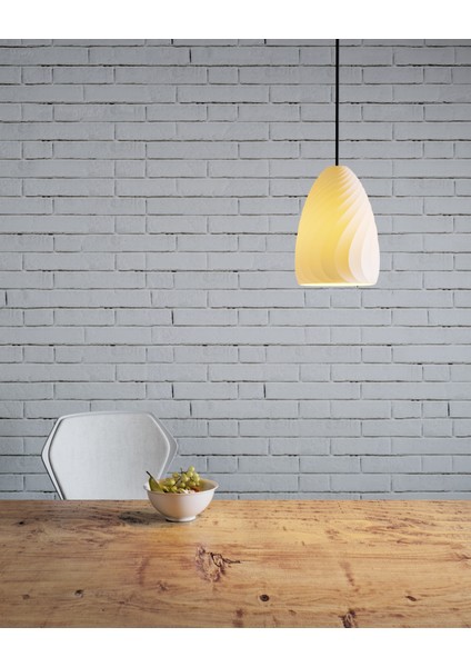 Kırışık Tavan Lambası #1 | Minimal Parametrik Tasarımlı Vazo Modeli