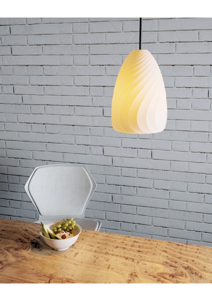 Kırışık Tavan Lambası #1 | Minimal Parametrik Tasarımlı Vazo Modeli fiyatları