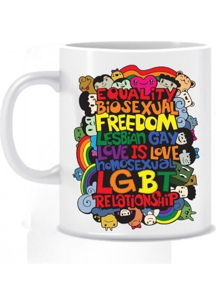 Baskılı Beyaz Kupa Bardak