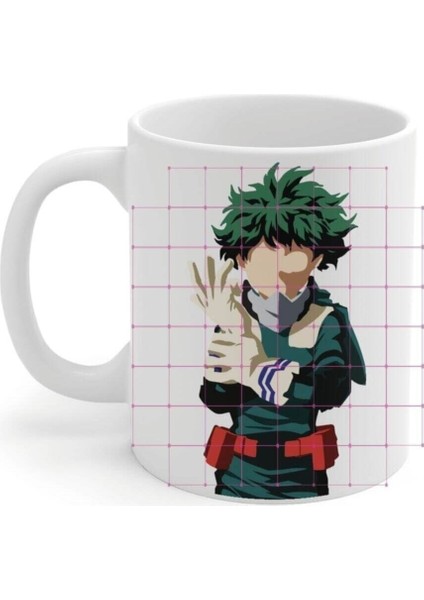 Anime My Hero Izuku Midoriya Deku Baskılı Kupa Bardak