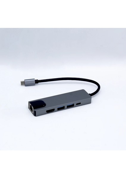 USB C 5in1 Çoklayıcı Adaptör – 4K Hdmı, Gigabit Lan, Usb-C Pd, 2× USB 3.0 Portlu Type-C Hub | Laptop, MacBook ve Chromebook ile Uyumlu Bağlantı Genişletici Dönüştürücü | ZR34 fiyatları