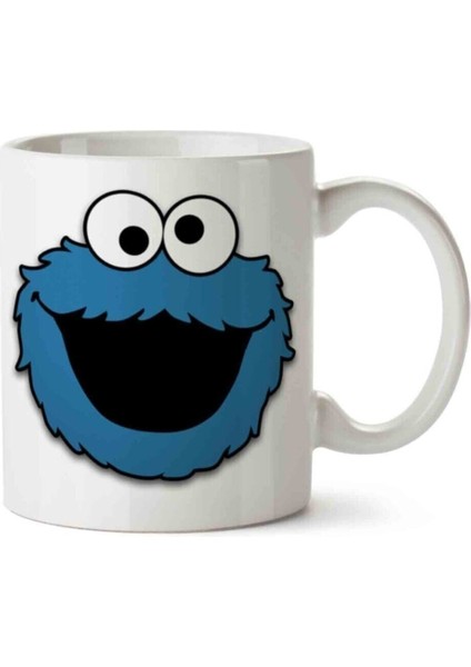 Cookie Monster Biscuits Porselen Kupa Bardak