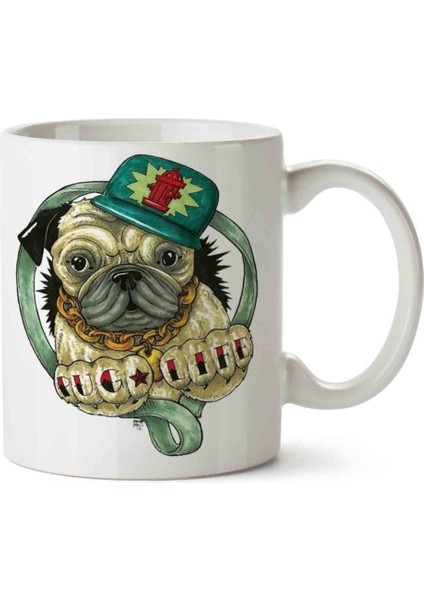 Pug Life Köpek Porselen Kupa Bardak