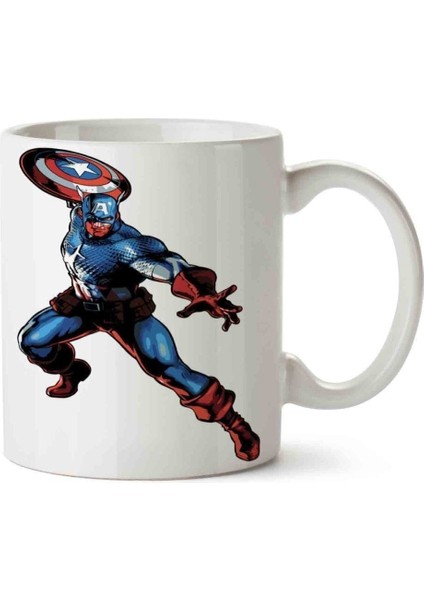 Captain America Masvel Capcom Porselen Kupa Bardak