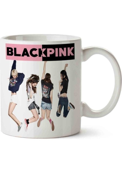 Black Pink Logoooo Porselen Kupa Bardak