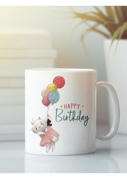 Beyaz Kupa Bardak G118 Aşk Dostluk Arkadaşlık Sevgi Kardeşlik Doğum Günü