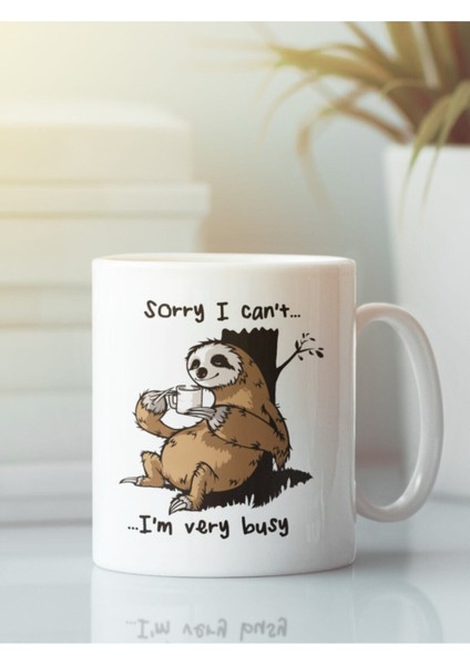 Beyaz Kupa Bardak Tembel Ofis Kupası