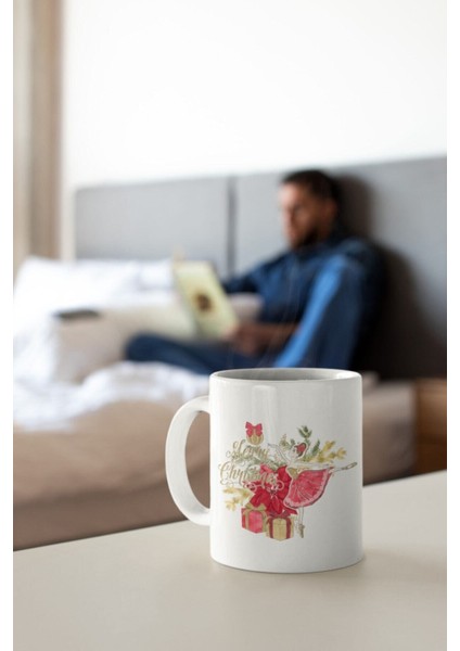 Beyaz Kupa Bardak Yeni Yıl Yılbaşı Balerin Çam Ağacı fiyatları