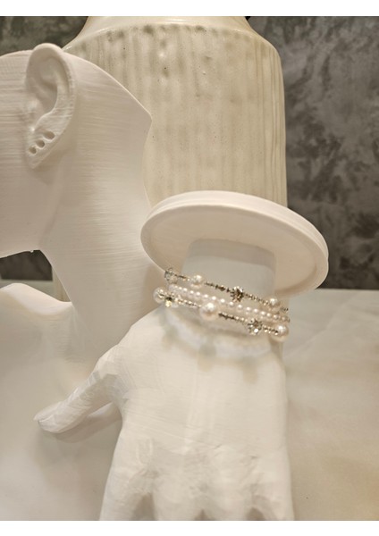 Çok Sıralı Inci Taşlı Bilezik fiyatları