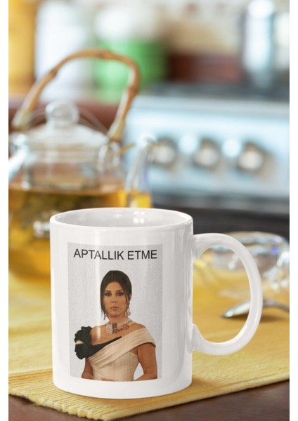 Aşk-I Memnu Firdevs Yöreoğlu Baskılı Porselen Kupa Bardak