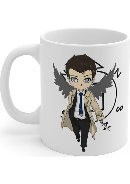 Supernatural Castiel Baskılı Kupa Bardak
