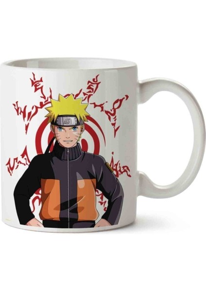 Naruto Uzumaki Sasuke Uchiha Kakashi Hatake Asuma Porselen Kupa Bardak