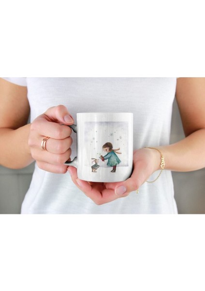 Beyaz Kupa Bardak Yılbaşı Yeni Yıl Kar Kış Zamanı fiyatları