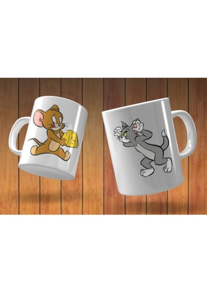 Tomandjerry Baskılı Kupa Bardak 2'li - 2 Bardak