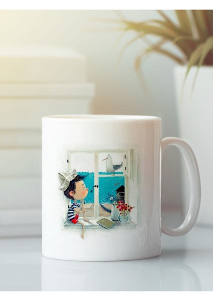 Beyaz Kupa Bardak G140 Aşk Dostluk Arkadaşlık Sevgi Kardeşlik Doğum Günü