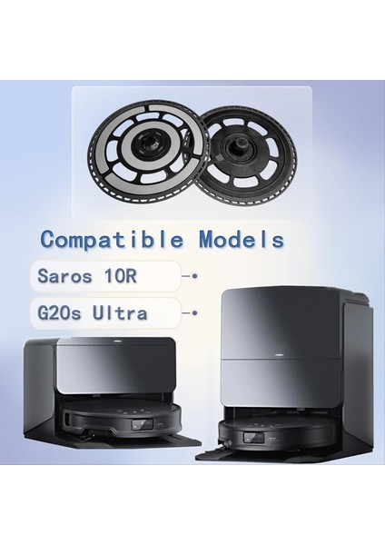 Saros 10R, G20S Ultra Robot Süpürge Yedek Parçaları Için 2 Adet Yedek Paspas Tutucu (Yurt Dışından) modelleri