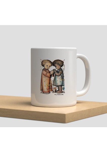 Beyaz Kupa Bardak A76 - Snoopy Arkadaşlık Dostluk Sevgi Aşk