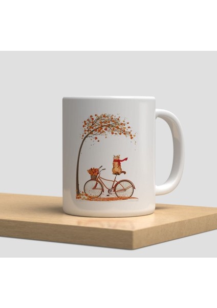 Beyaz Kupa Bardak A166 - Çiçek Tutan Kız Hoş Geldin Aşk Sevgi Arkadaşlık Dostluk Kardeşlik