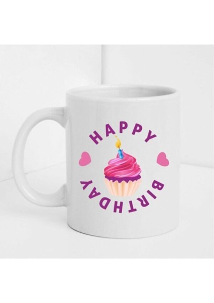 Doğum Günü Temalı Baskılı Kupa/bardak