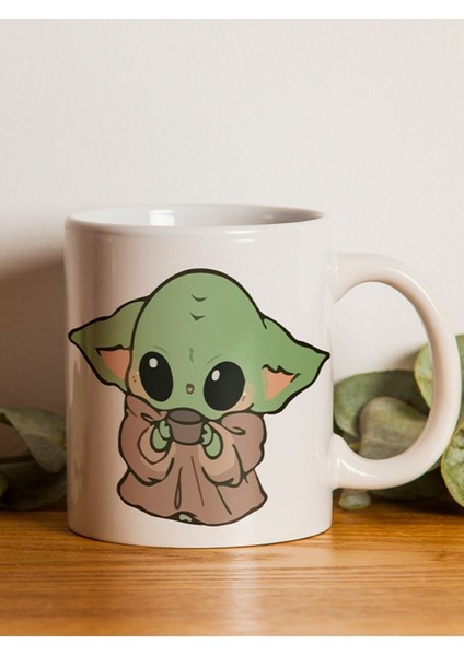 Baby Yoda Baskılı Kahve Kupası