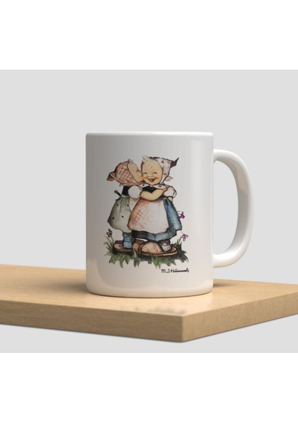 Beyaz Kupa Bardak A68 - Winnie The Pooh - Aşk Arkadaşlık Dostluk Sevgi