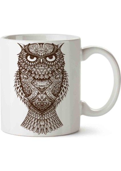 Baykuş Owl2 Porselen Kupa Bardak