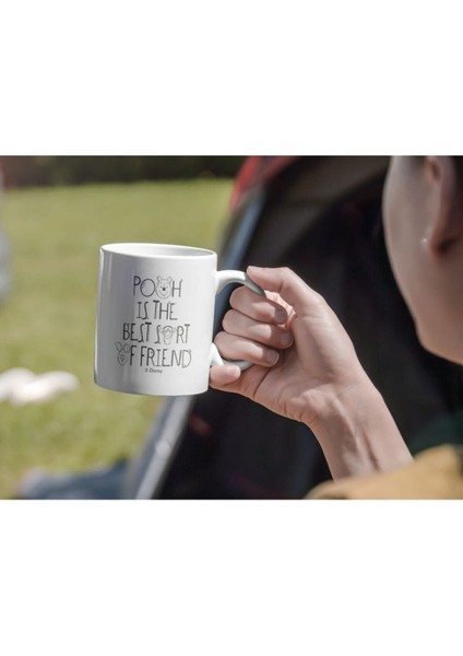 Beyaz Kupa Bardak G12 - Winnie The Pooh Aşk Dostluk Arkadaşlık Sevgi fiyatları