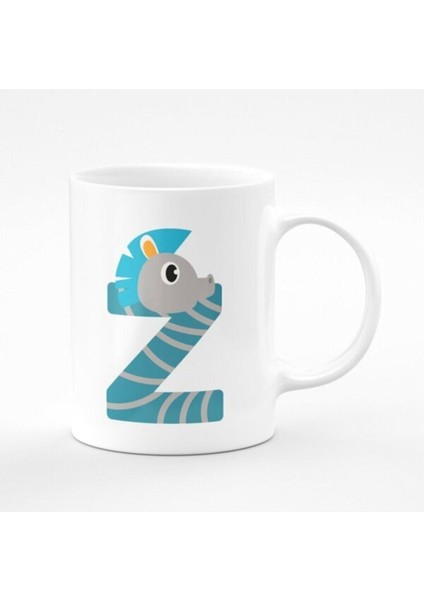 Z Harfli Çocuklar Için Baskılı Kupa/bardak