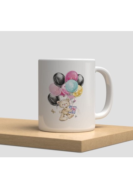 Beyaz Kupa Bardak A126 - Sarah Kay Vintage Nostalji Patchwork Battaniye Arkadaşlık Dostluk Kardeşlik