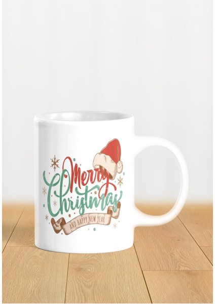 Hediyelik Yeniyıl / Yılbaşı / Noel Baba Baskılı Kupa Bardak