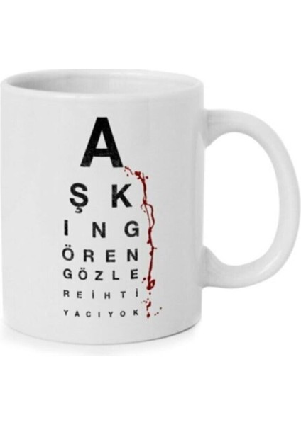 Aşkın Gören Gözlere Ihtiyacı Yok Baskılı Kupa/bardak