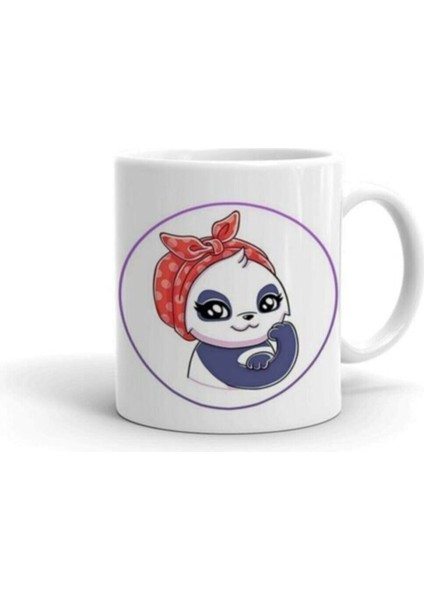 Panda We Can Do It Baskılı Kupa Bardak