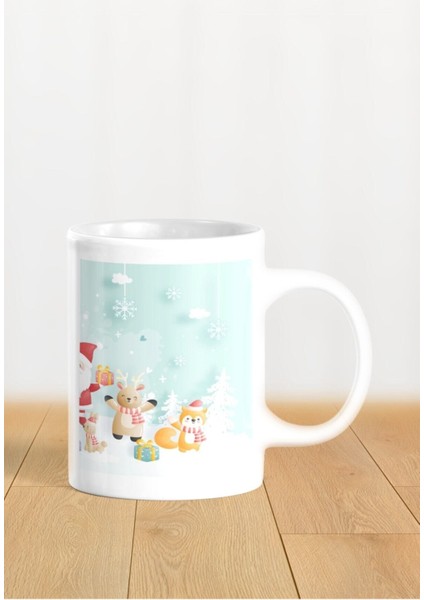 Hediyelik Yeniyıl / Yılbaşı / Noel Baba Baskılı Kupa Bardak