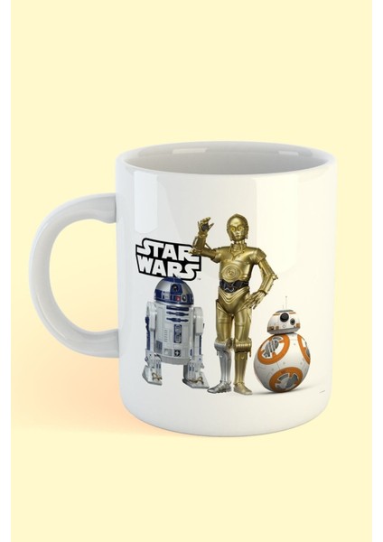 Starwars Droid Baskılı Kahve Kupası