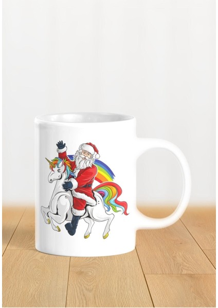 Hediyelik Yeniyıl / Yılbaşı / Noel Baba Baskılı Kupa Bardak